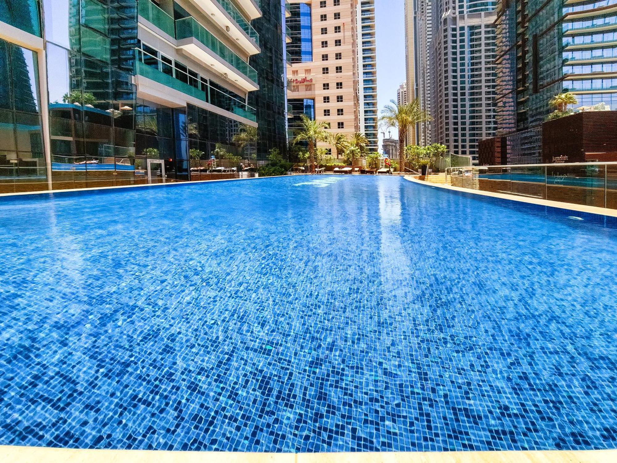 Ultra Modern 1Bd In Damac Heights Marina Dubai Exterior foto